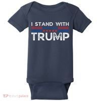 I Stand With President Trump Baby Bodysuit thumb 0