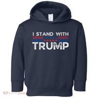 I Stand With President Trump Toddler Hoodie thumb 0