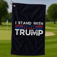 I Stand With President Trump Golf Towel thumb 1
