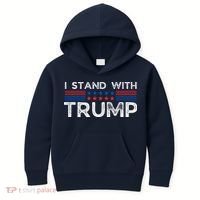 I Stand With President Trump Kids Hoodie thumb 0