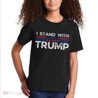 I Stand With President Trump Kids T-Shirt thumb 2