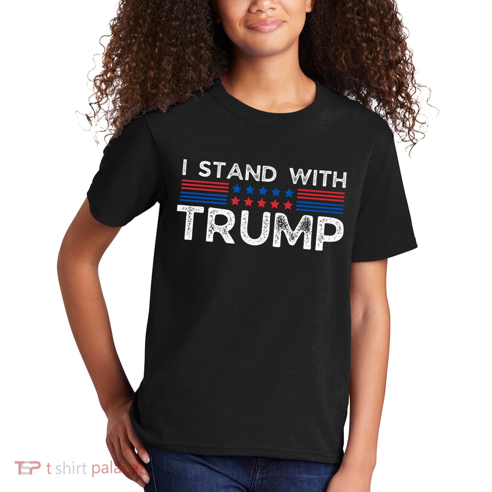 I Stand With President Trump Kids T-Shirt