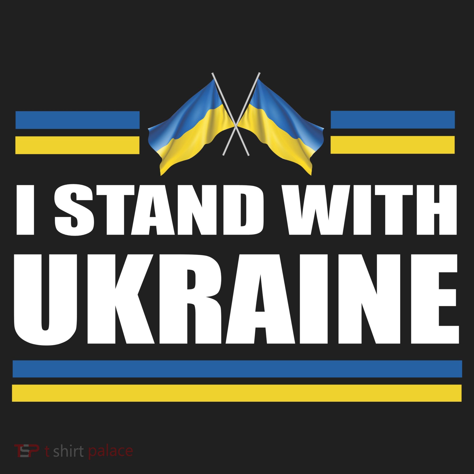 I Stand With Ukraine Ukrainian Flags Tumbler