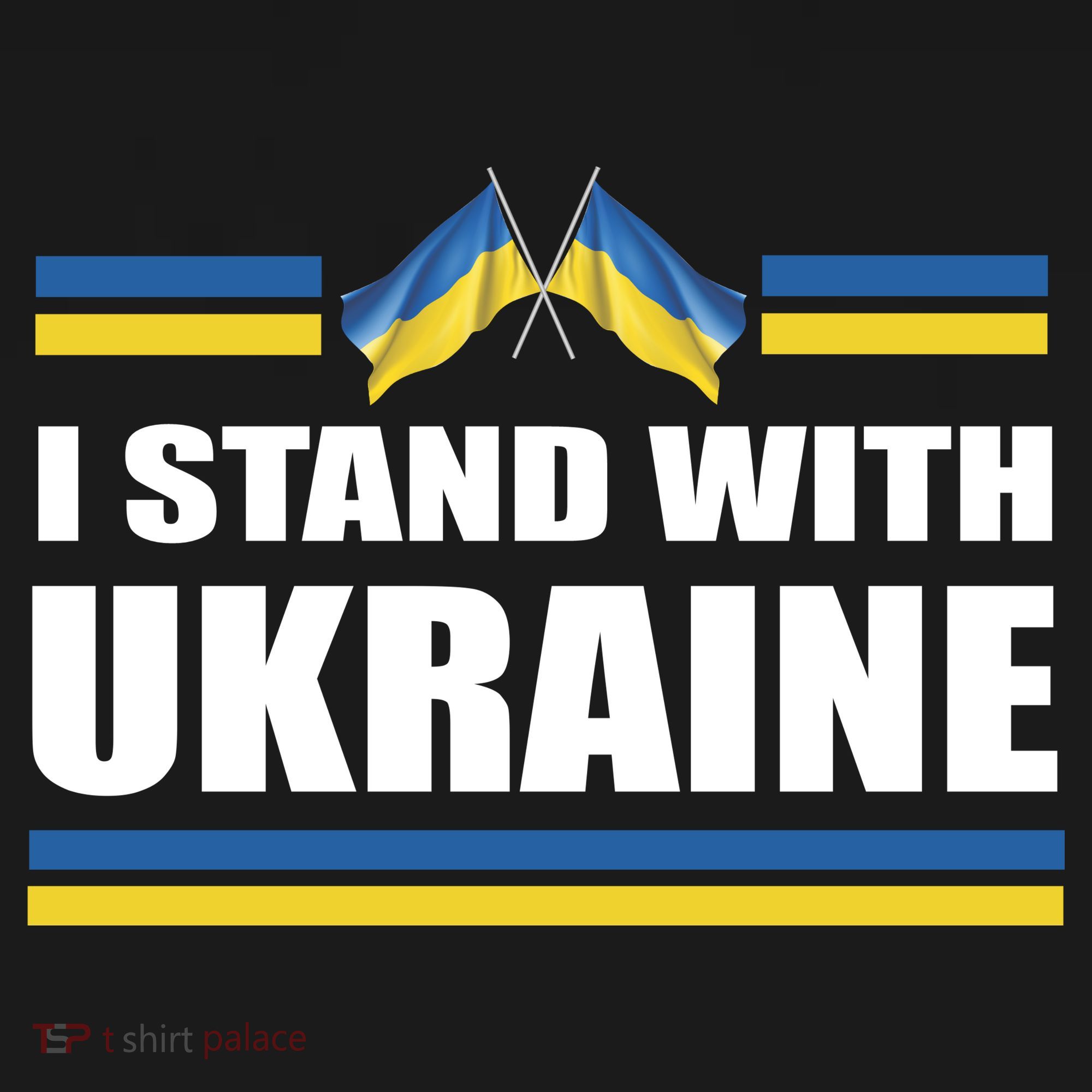 I Stand With Ukraine Ukrainian Flags Ornament