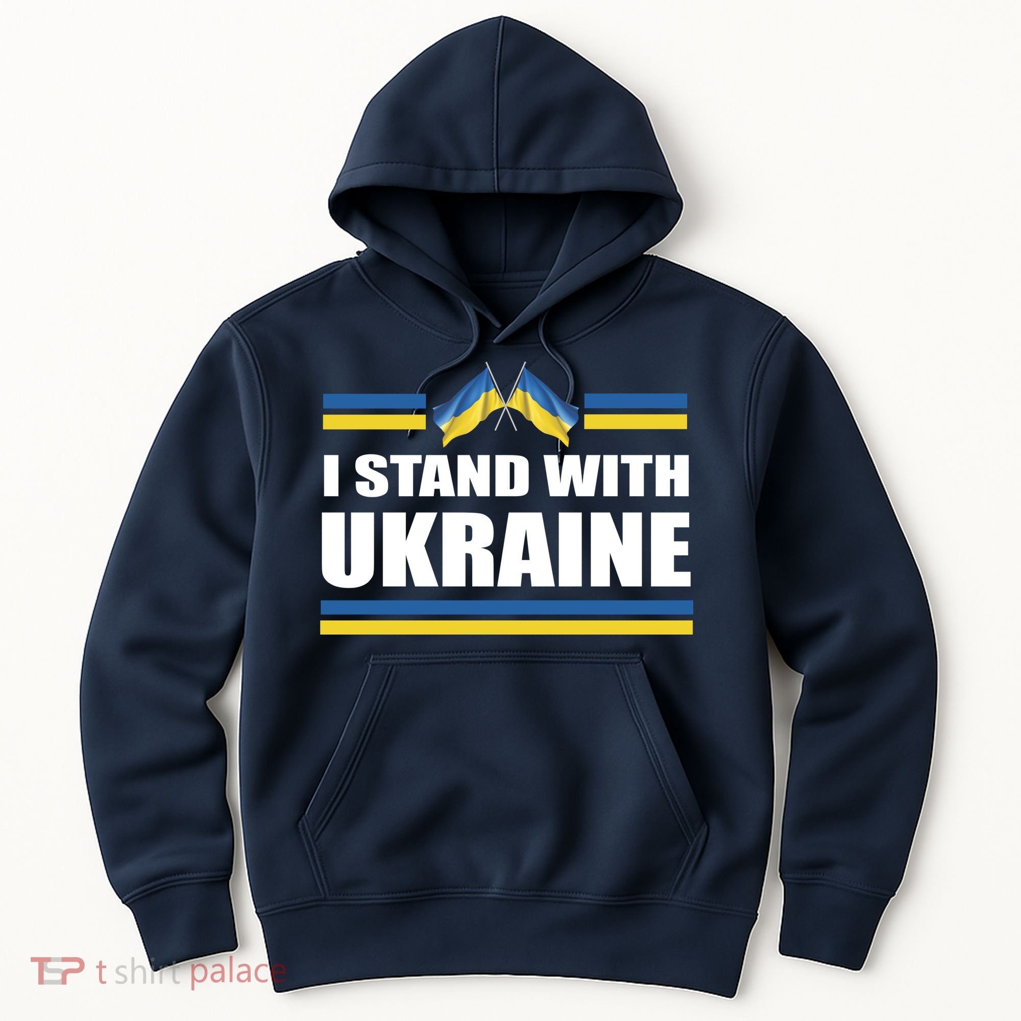I Stand With Ukraine Ukrainian Flags Hoodie
