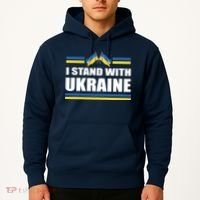 I Stand With Ukraine Ukrainian Flags Hoodie thumb 2