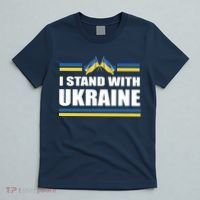 I Stand With Ukraine Ukrainian Flags T-Shirt thumb 5