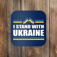 I Stand With Ukraine Ukrainian Flags Coaster thumb 0
