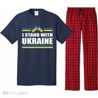 I Stand With Ukraine Ukrainian Flags Pajama Set thumb 0