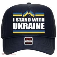 I Stand With Ukraine Ukrainian Flags Hat thumb 0