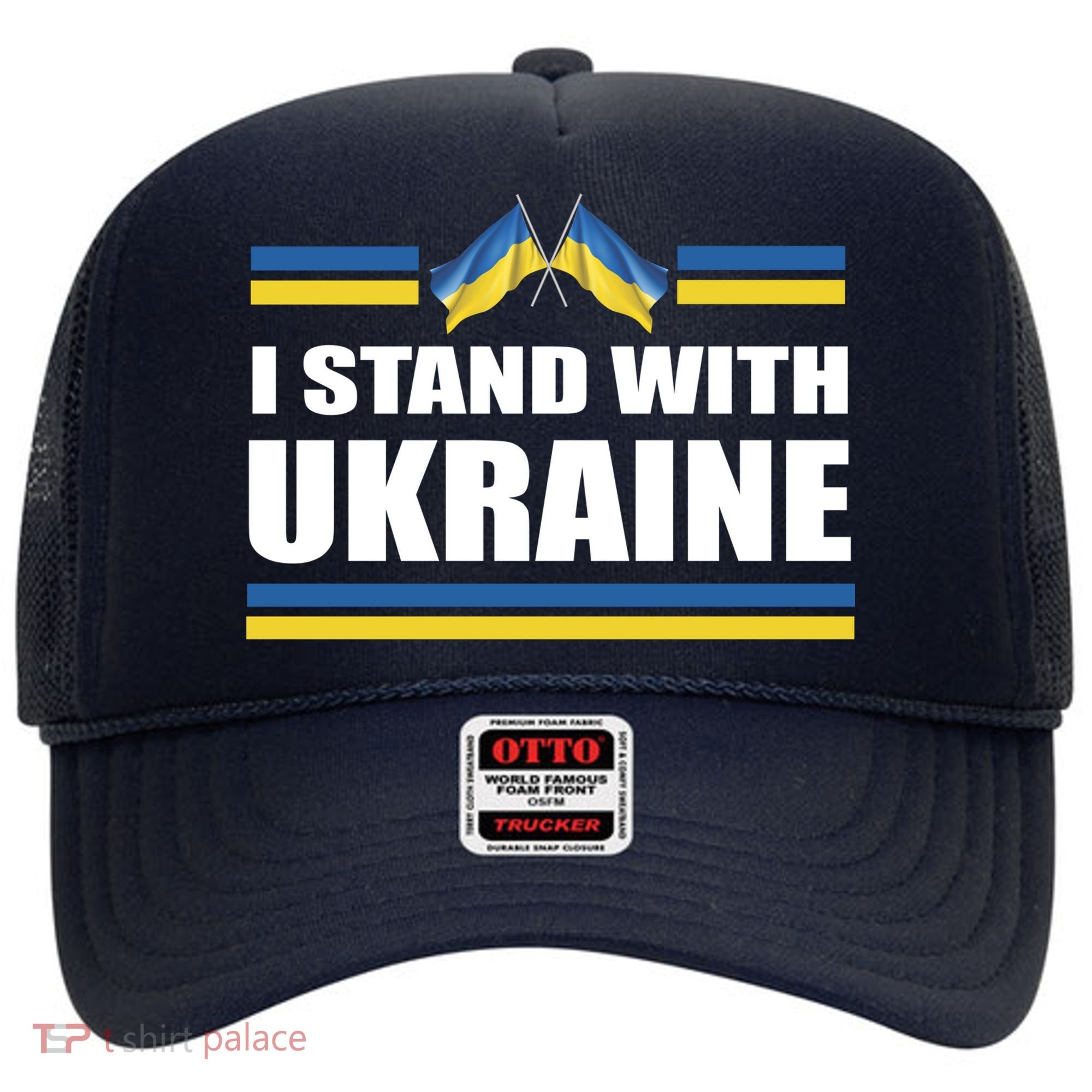 I Stand With Ukraine Ukrainian Flags Hat