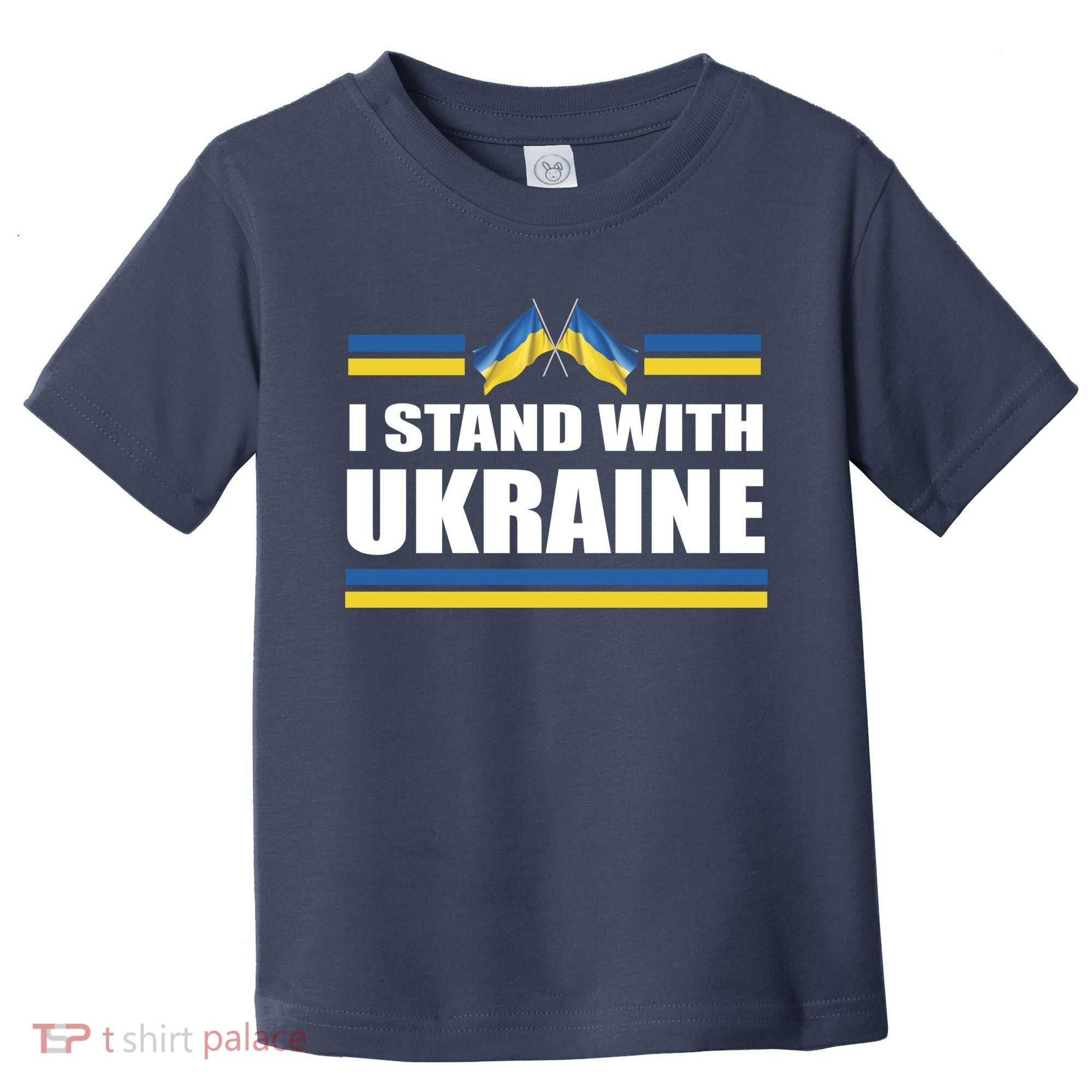 I Stand With Ukraine Ukrainian Flags Toddler T-Shirt