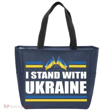 I Stand With Ukraine Ukrainian Flags Tote Bag