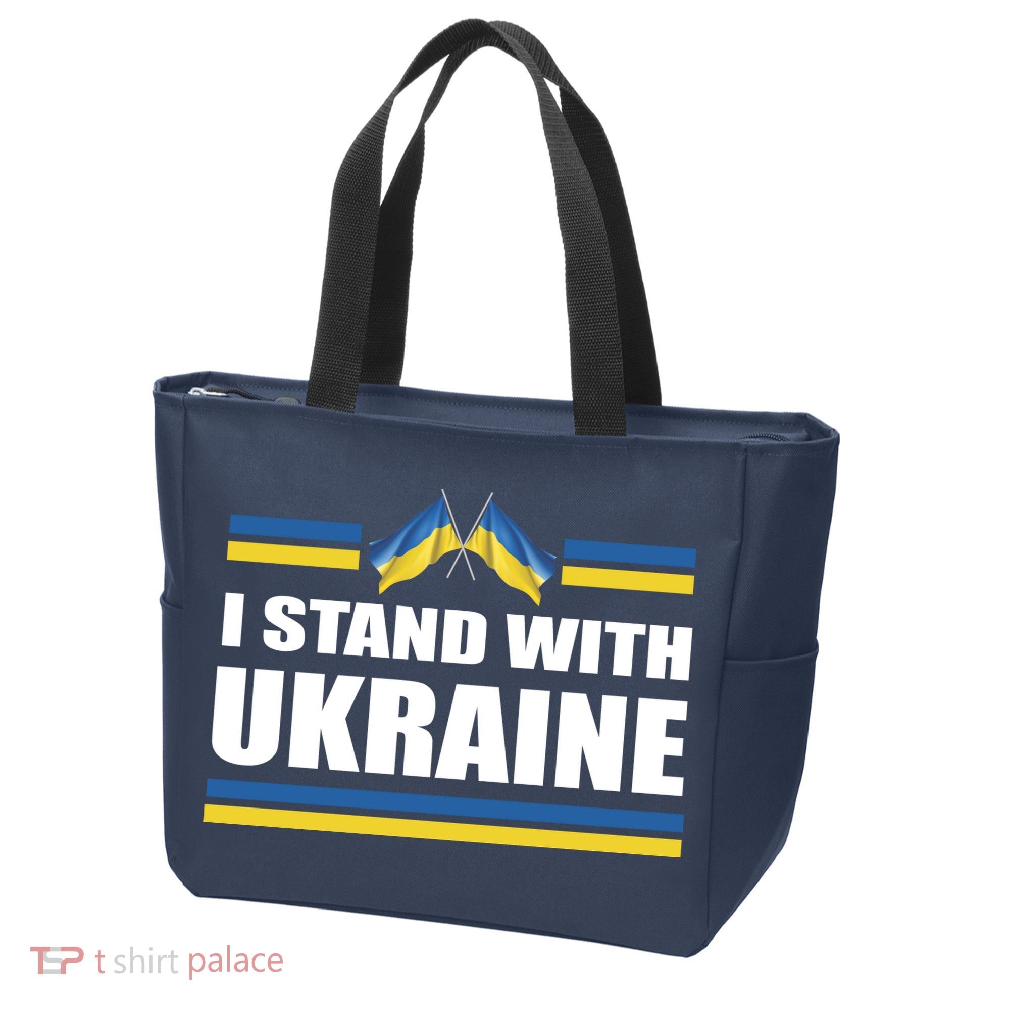 I Stand With Ukraine Ukrainian Flags Tote Bag
