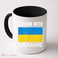 I Stand With Ukraine Flag For Ukrainian Lover Gift Coffee Mug thumb 0