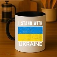 I Stand With Ukraine Flag For Ukrainian Lover Gift Coffee Mug thumb 4
