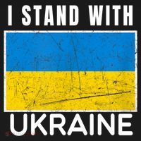 I Stand With Ukraine Flag For Ukrainian Lover Gift Women's Hoodie thumb 2