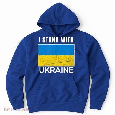 I Stand With Ukraine Flag For Ukrainian Lover Gift Hoodie