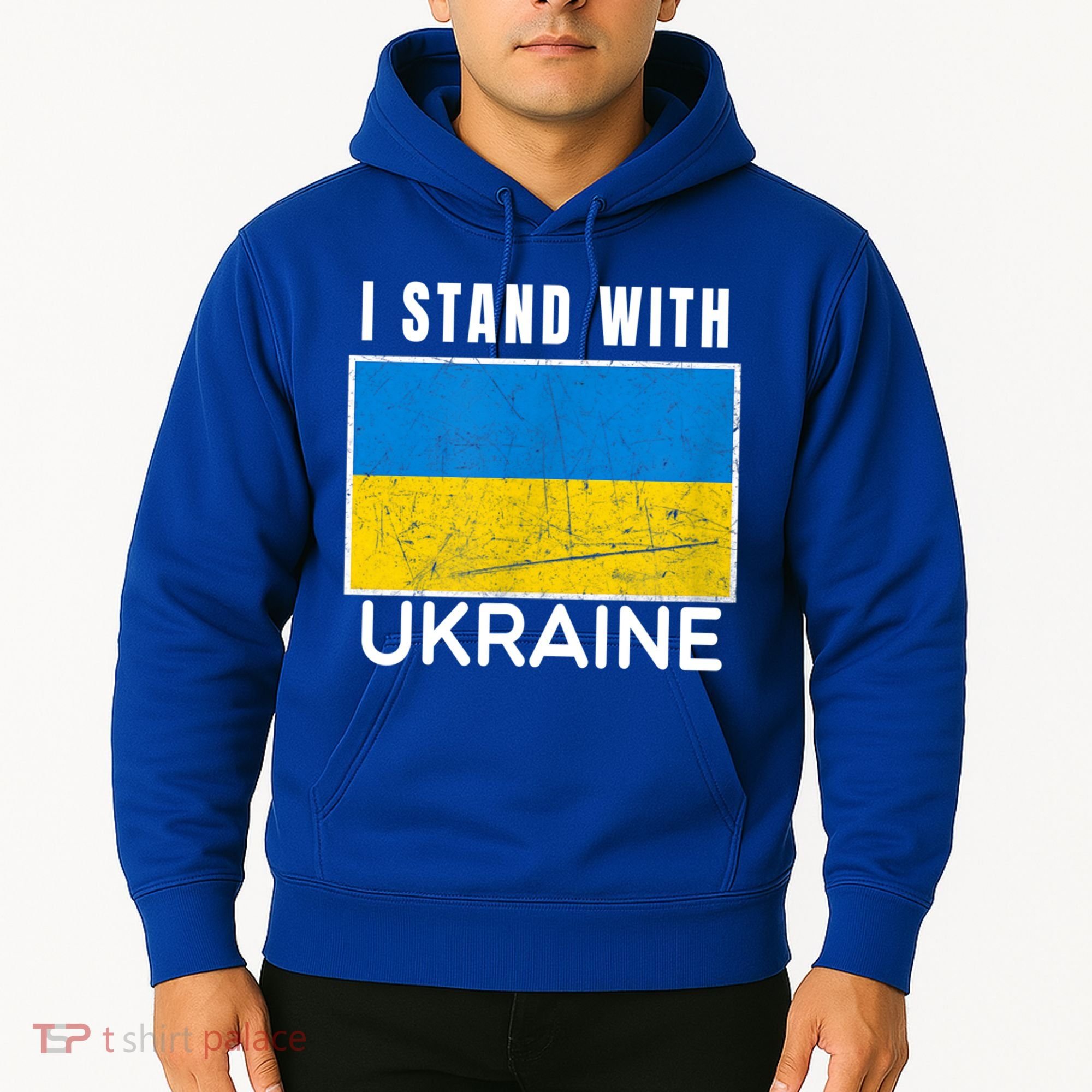 I Stand With Ukraine Flag For Ukrainian Lover Gift Hoodie