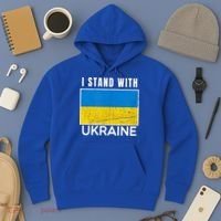 I Stand With Ukraine Flag For Ukrainian Lover Gift Hoodie thumb 3
