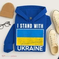 I Stand With Ukraine Flag For Ukrainian Lover Gift Hoodie thumb 4