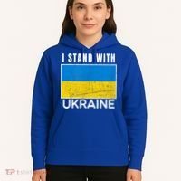 I Stand With Ukraine Flag For Ukrainian Lover Gift Hoodie thumb 5