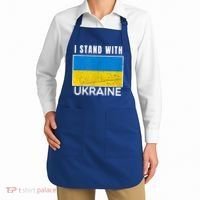 I Stand With Ukraine Flag For Ukrainian Lover Gift Apron thumb 2