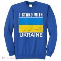 I Stand With Ukraine Flag For Ukrainian Lover Gift Sweatshirt thumb 0