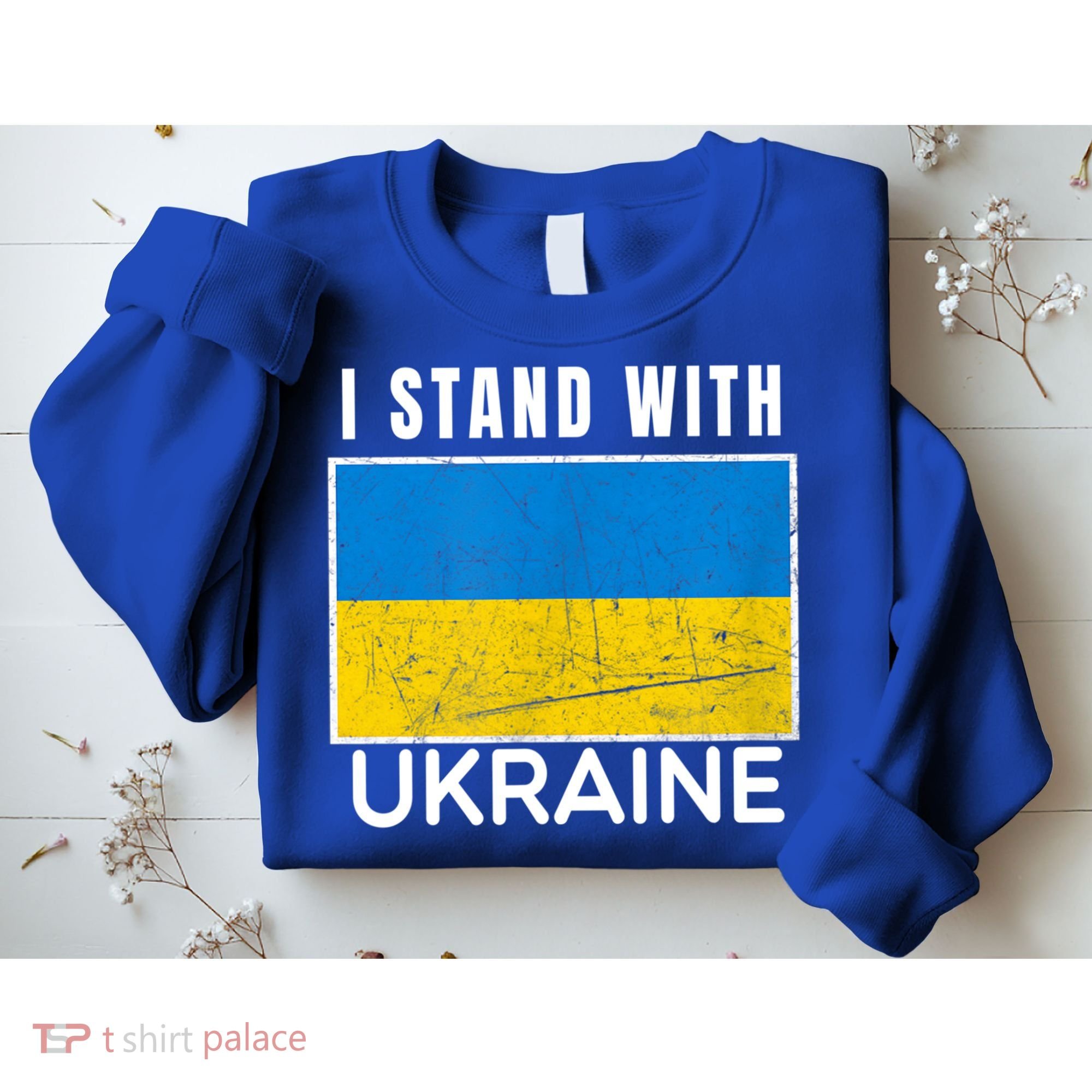 I Stand With Ukraine Flag For Ukrainian Lover Gift Sweatshirt