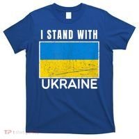 I Stand With Ukraine Flag For Ukrainian Lover Gift T-Shirt thumb 0
