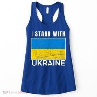 I Stand With Ukraine Flag For Ukrainian Lover Gift Women's Tank Top thumb 0