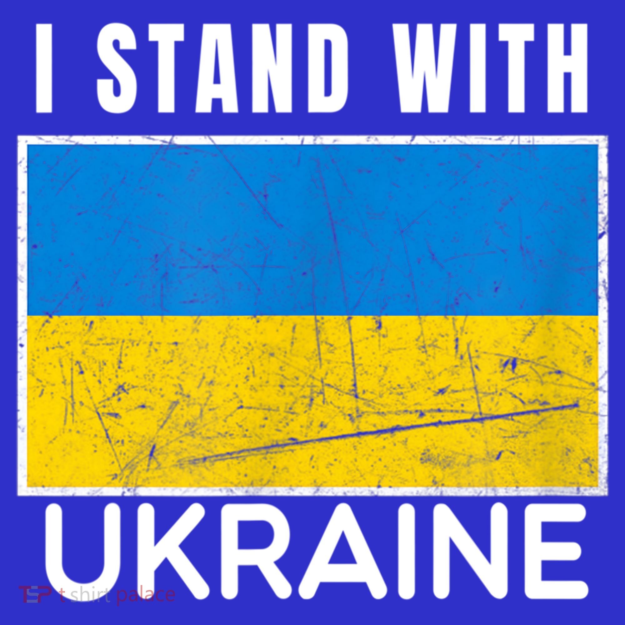 I Stand With Ukraine Flag For Ukrainian Lover Gift Women's Tank Top