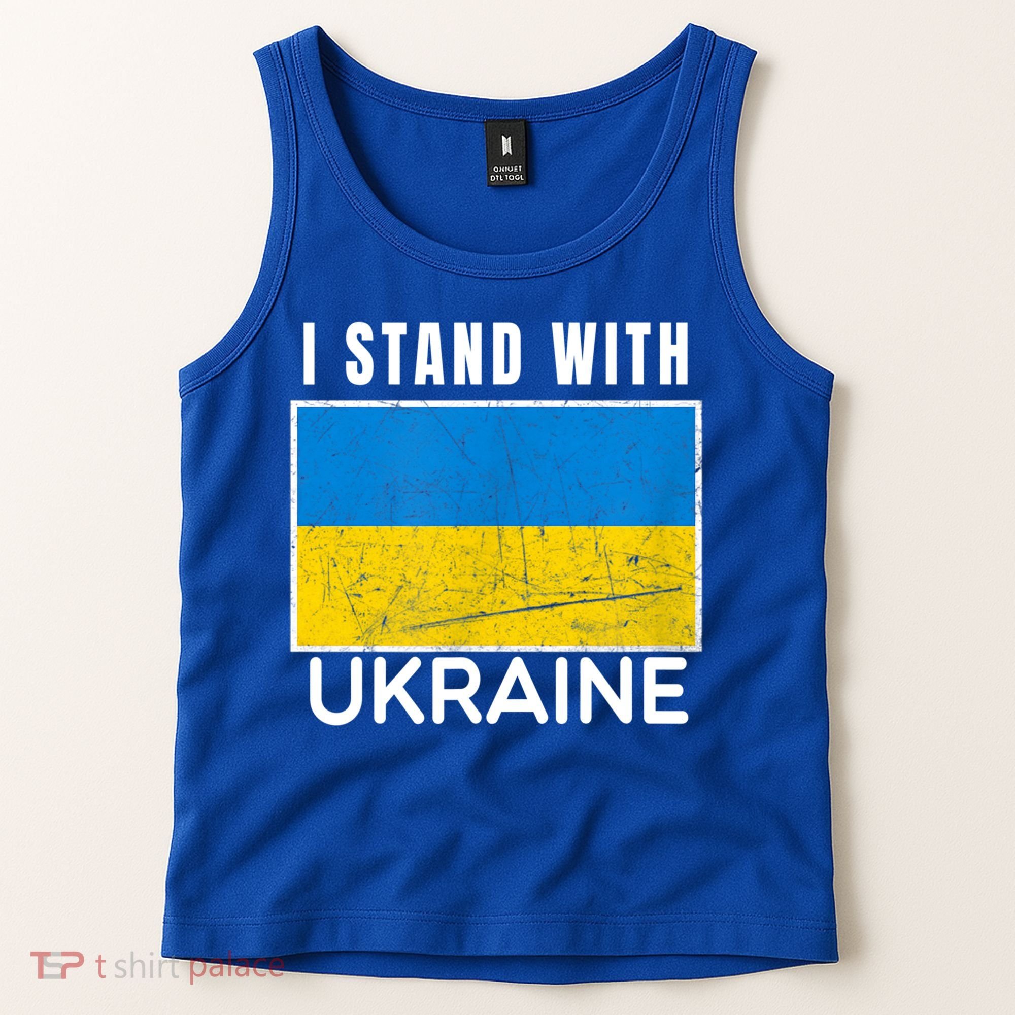 I Stand With Ukraine Flag For Ukrainian Lover Gift Tank Top