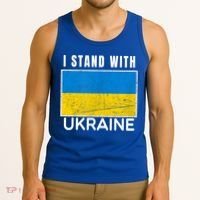 I Stand With Ukraine Flag For Ukrainian Lover Gift Tank Top thumb 3