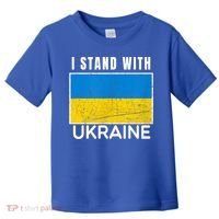 I Stand With Ukraine Flag For Ukrainian Lover Gift Toddler T-Shirt thumb 0