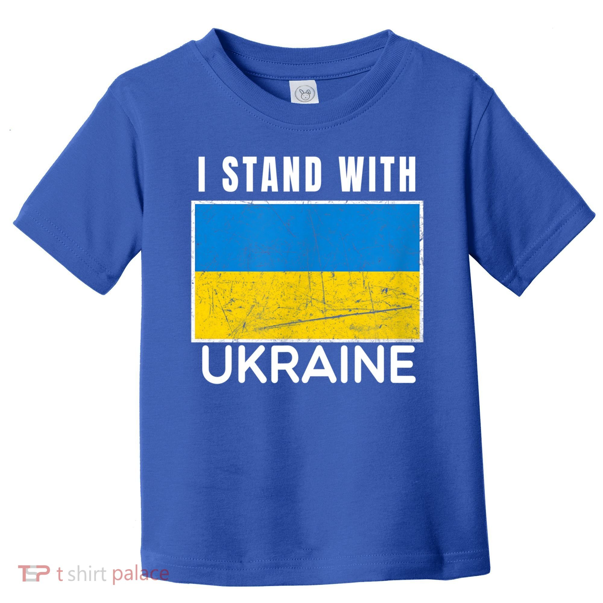 I Stand With Ukraine Flag For Ukrainian Lover Gift Toddler T-Shirt