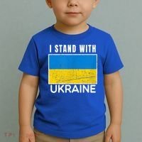 I Stand With Ukraine Flag For Ukrainian Lover Gift Toddler T-Shirt thumb 2