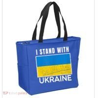 I Stand With Ukraine Flag For Ukrainian Lover Gift Tote Bag thumb 2