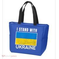I Stand With Ukraine Flag For Ukrainian Lover Gift Tote Bag thumb 3
