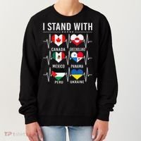 I Stand With Canada Greenland Mexico Panama Gaza Ukraine Women's Sweatshirt thumb 0