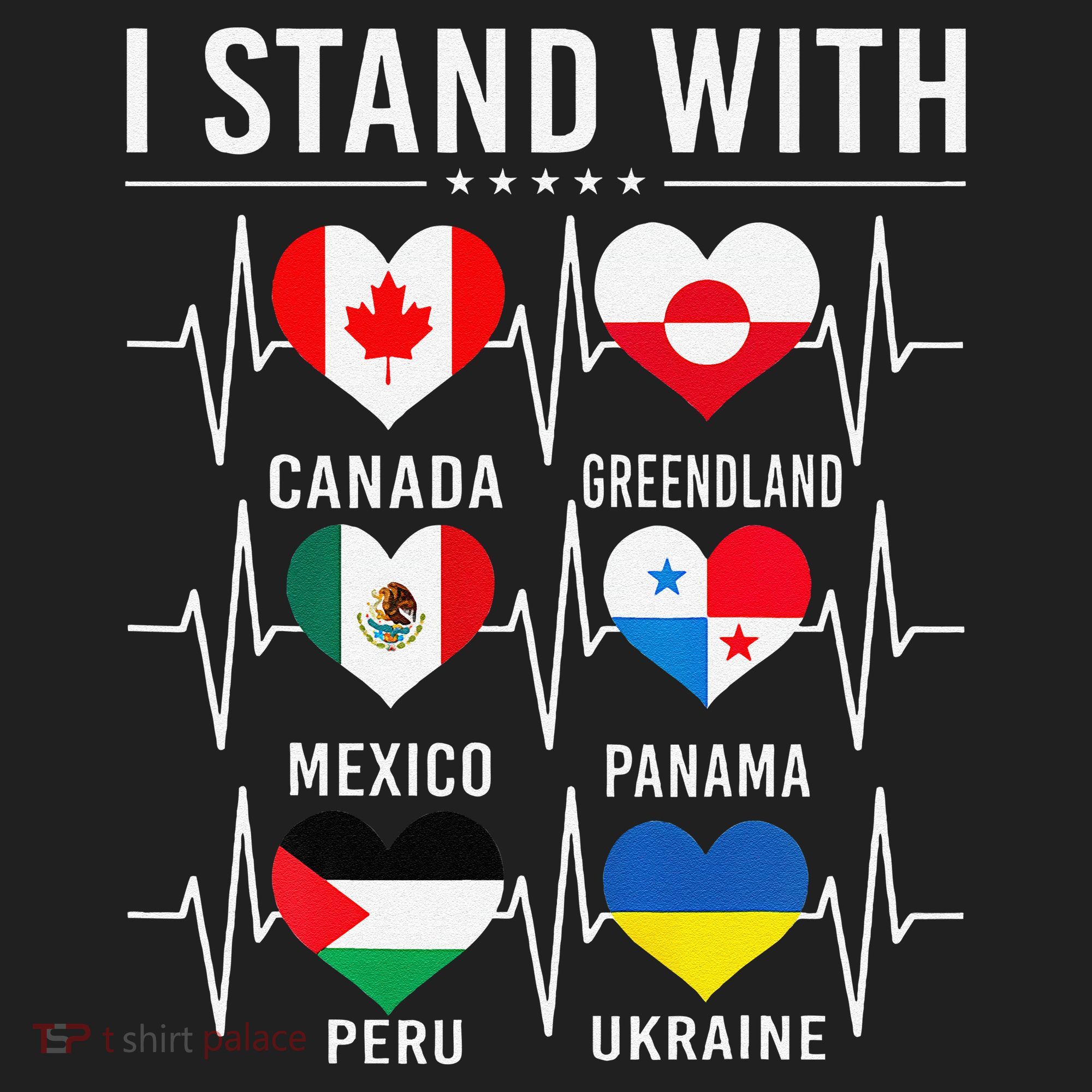 I Stand With Canada Greenland Mexico Panama Gaza Ukraine Women's Sweatshirt