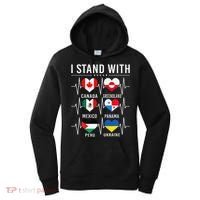 I Stand With Canada Greenland Mexico Panama Gaza Ukraine Women's Hoodie thumb 0