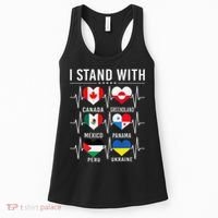I Stand With Canada Greenland Mexico Panama Gaza Ukraine Women's Tank Top thumb 0
