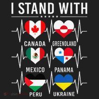 I Stand With Canada Greenland Mexico Panama Gaza Ukraine Hat thumb 2