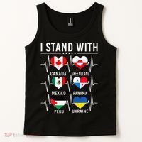 I Stand With Canada Greenland Mexico Panama Gaza Ukraine Tank Top thumb 2