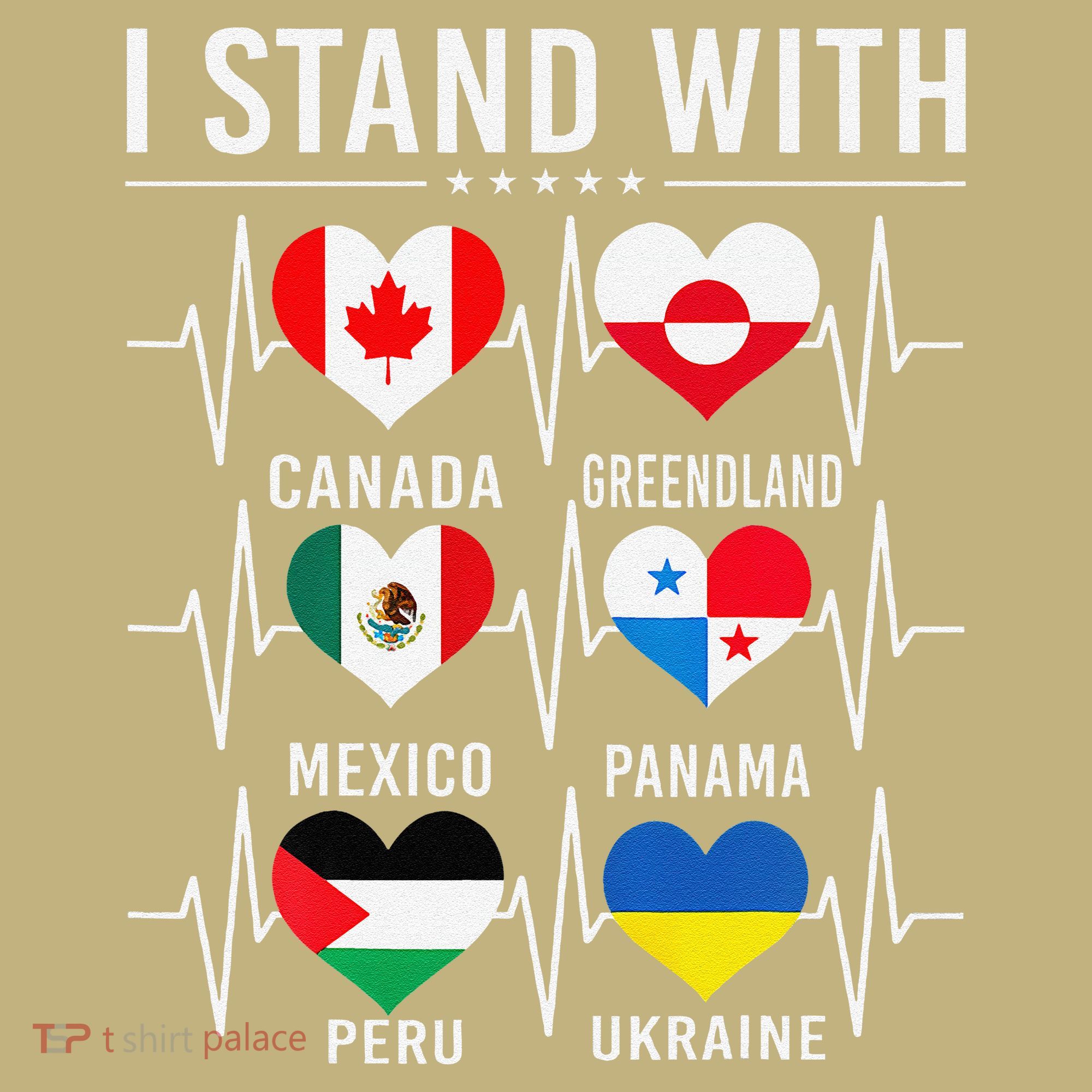I Stand With Canada Greenland Mexico Panama Gaza Ukraine Mousepad