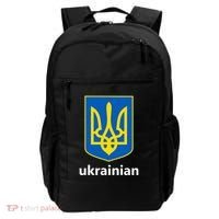 I Stand With Ukraine USA Support Ukrainian Pride Trident Backpack thumb 0
