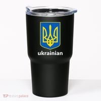 I Stand With Ukraine USA Support Ukrainian Pride Trident Tumbler thumb 0