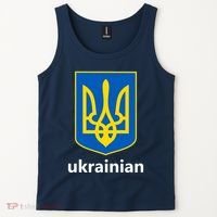 I Stand With Ukraine USA Support Ukrainian Pride Trident Tank Top thumb 2