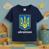 I Stand With Ukraine USA Support Ukrainian Pride Trident Toddler T-Shirt thumb 3